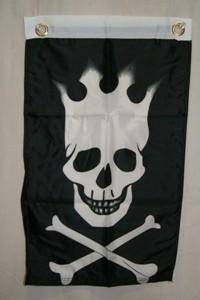 RU Pirate Flags (Jolly Roger Flags) Pirate Crown 12 x 18 inch with grommets Flag