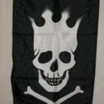vendor-unknown Pirate Flags (Jolly Roger Flags) Pirate Crown Flag 3 X 5 ft. Standard