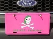 vendor-unknown Pirate Flags (Jolly Roger Flags) Pirate Princess License Plate