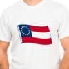 vendor-unknown Rebel Flags & Confederate Flags Confederate 1st National 13 Stars and Bars T-shirt (5XL)