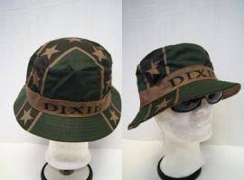 vendor-unknown Rebel Flags & Confederate Flags Green Rebel Bucket Hat