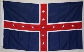 vendor-unknown Rebel Flags & Confederate Flags Polk Battle Double Nylon Embroidered Flag 3 x 5 ft.