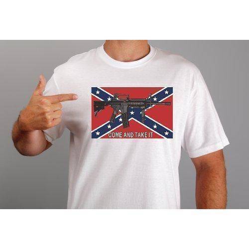 vendor-unknown Rebel Flags & Confederate Flags Rebel Come and Take It T-Shirt (XXXL)
