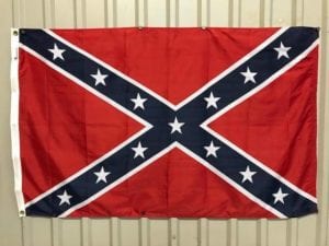 vendor-unknown Rebel Flags & Confederate Flags Rebel Confederate Battle Flag, Dyed Nylon Flag 4 ft x 6 ft. (USA MADE)