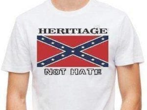 vendor-unknown Rebel Flags & Confederate Flags Rebel Heritage Not Hate T-Shirt (medium)