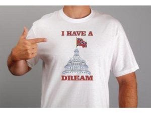 vendor-unknown Rebel Flags & Confederate Flags Rebel I Have A Dream T-Shirt (XXXL)