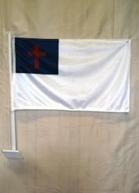 vendor-unknown Religion Flags Christian Double Sided Car Flag