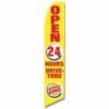 vendor-unknown Search Flags by Quality Burger King Open 24 Hours Advertising Flag (Complete set)
