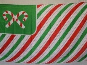 vendor-unknown Search Flags by Quality Candy Cane Christmas Flag 3 X 5 ft. Standard