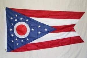 vendor-unknown Search Flags by Quality State of Ohio Flag Nylon Embroidered 3 x 5 ft.