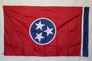 vendor-unknown Search Flags by Quality State of Tennessee Flag Nylon Embroidered 3 x 5 ft.