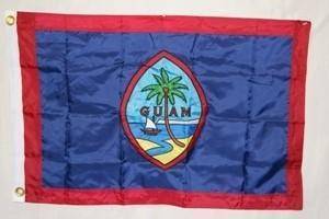 vendor-unknown Search Flags by Quality U.S. Territory Guam Flag Nylon Embroidered 8 x 12 ft.