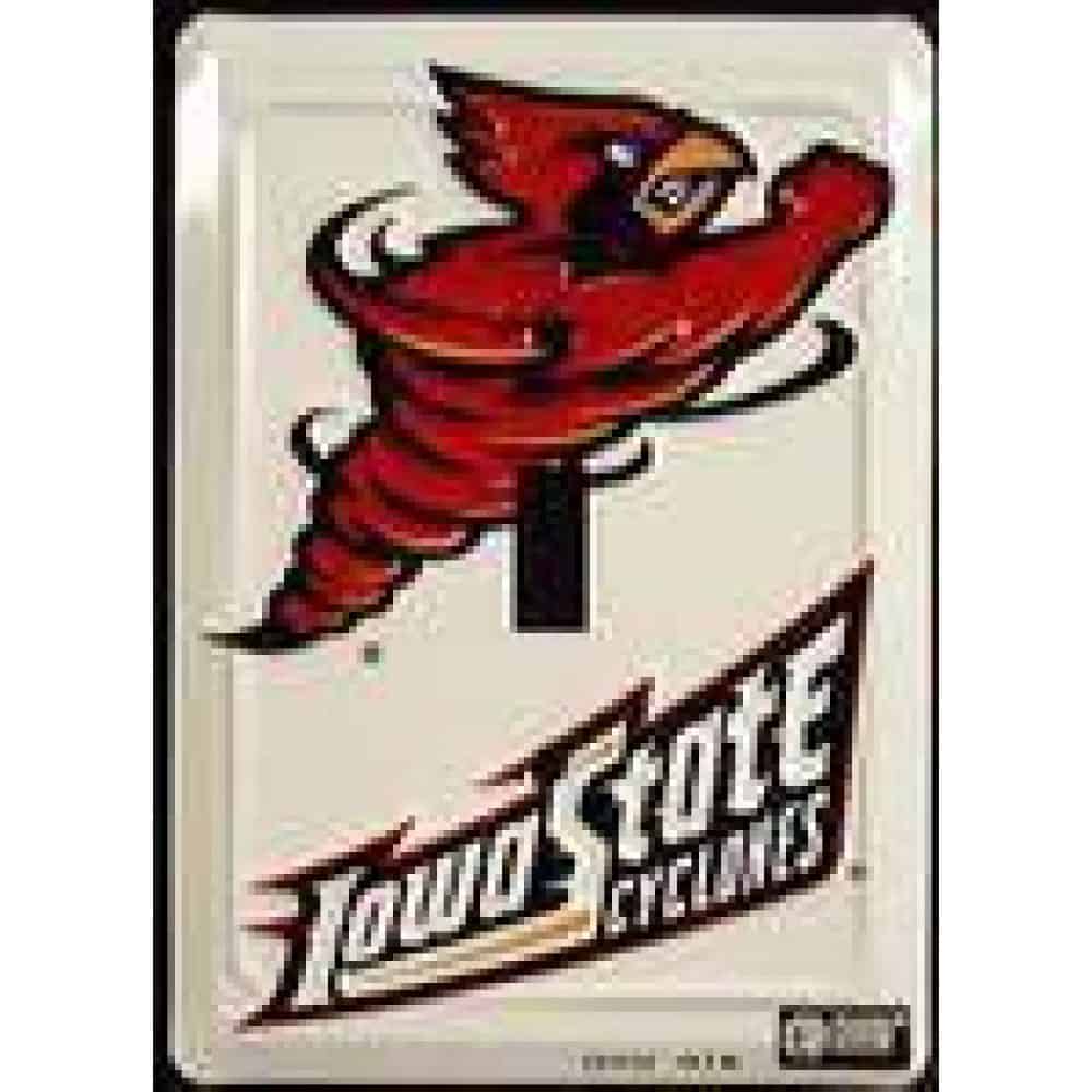 vendor-unknown Sports Items Iowa State Light Switch Covers (single)