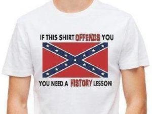 vendor-unknown T-shirts and Gear Rebel If This Offends You, History Lesson T-Shirt (large)