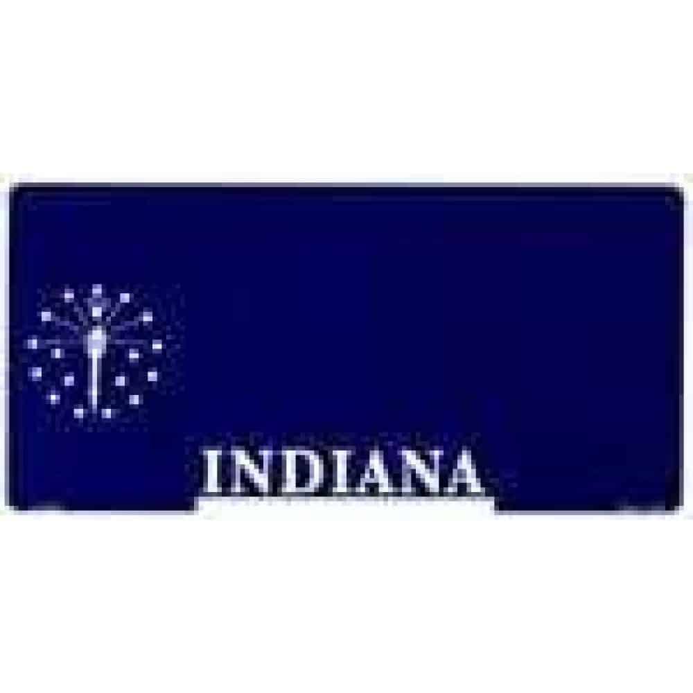 vendor-unknown US State Flags Indiana State Blank Bike Plate