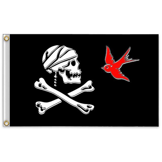 Halloween Huge Skull 2x3ft Crossbones Pirate Flags