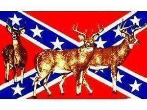 vendor-unknown Rebel Flags & Confederate Flags Rebel Deer Flag 3 X 5 ft. Standard