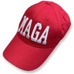MAGA red hat white thread