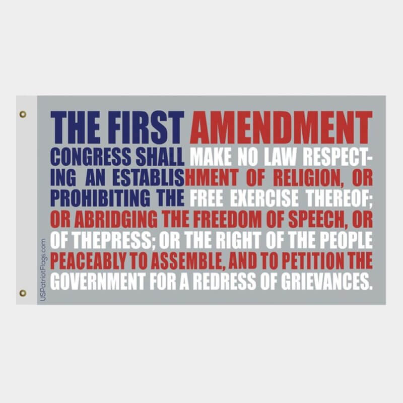 First Amendment USA Tribute Flag – Made in USA