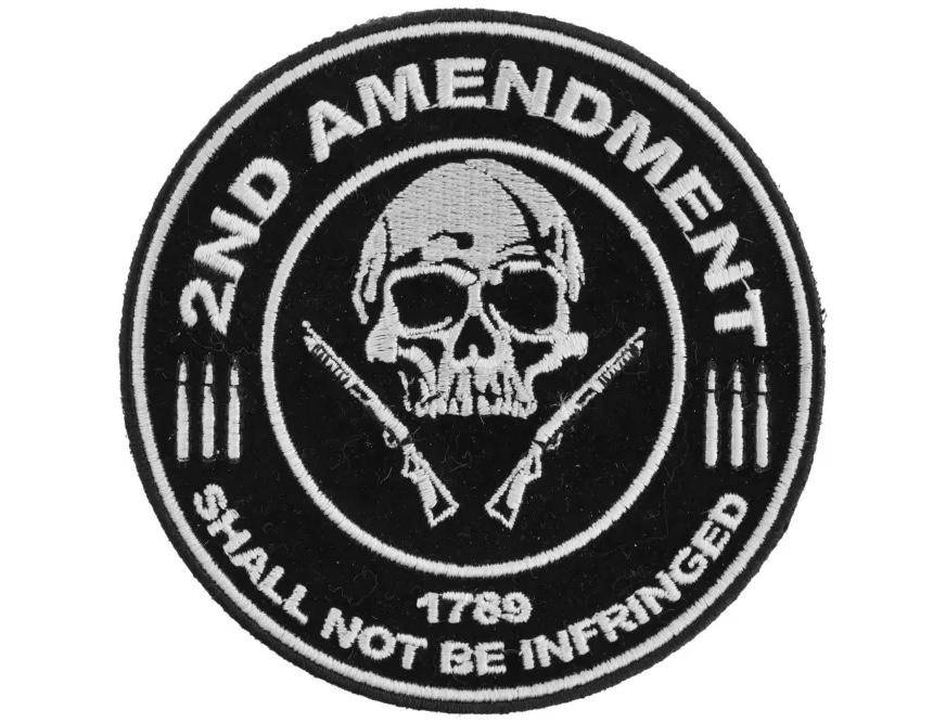 2nd Amendment Shall Not Be Infringed Skull 1789 Patch