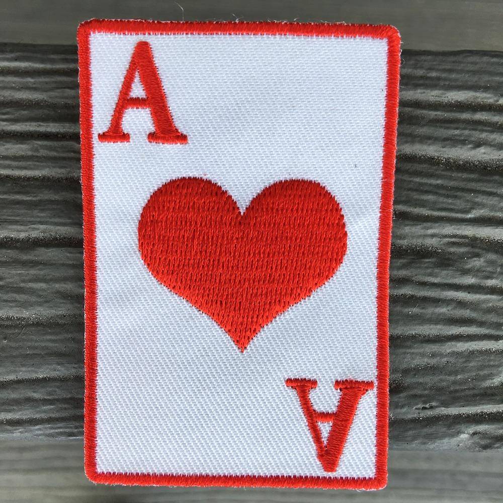 Ace Card 2×3 inch- Iron on Patch