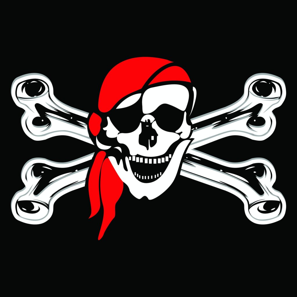 Jolly Roger Red Hat Flag – Made in USA