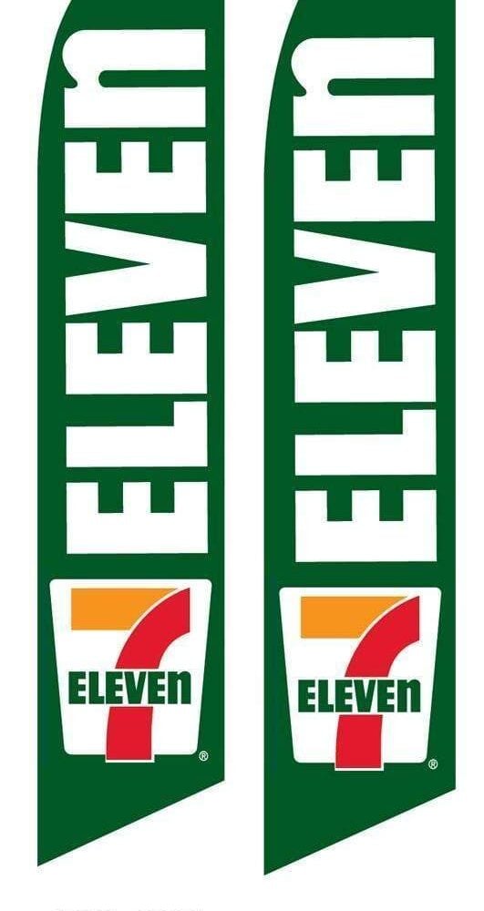 vendor-unknown Advertising Flags 7 Eleven Advertising Flag (Flag Only)