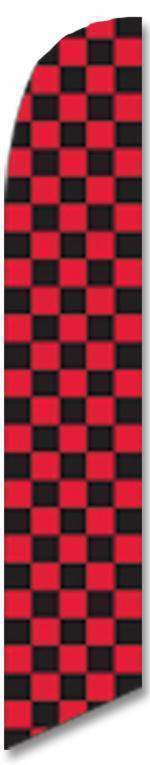 vendor-unknown Advertising Flags Black and Red Checkered Advertising Banner (banner only)