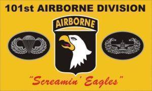 vendor-unknown Flag 101st Airborne Division "Screaming Eagles" (Yellow) Flag 3 X 5 ft. Standard