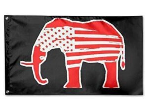 Elephant Republican USA Flag Custom Flag – Made in USA