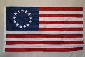 vendor-unknown Flag 4x6 Betsy Ross USA Nylon Embroidered Flag 4 x 6 ft.