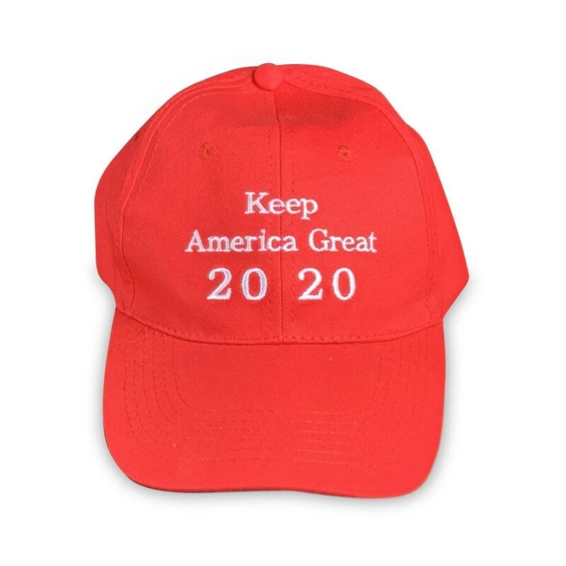 Ultimate Flags Hat Trump 2020 Keep America Great Cap (red with white thread)