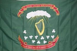 vendor-unknown Historic War Flags 69th Irish Regiment Brigade Double Nylon Embroidered Flag 3 x 5 ft.