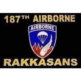 187th Airborne Flag Rakkansans 3×5 Rough Tex 100D