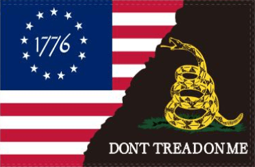 3×5 Betsy Ross 1776 Flag Black Gadsden Dont Tread On Me