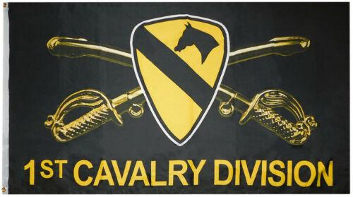 1st Cavalry Division Crossed Sabers Flag 3 X 5 ft. Standard