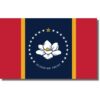 New State of Mississippi Flag All Sizes.- Made in USA.