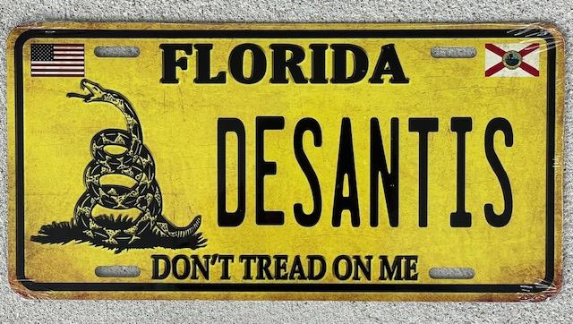 Desantis Dont Tread on Me License Plate