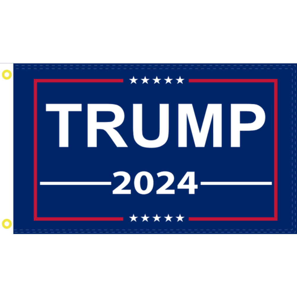 Trump 2024 Double Sided Flag.