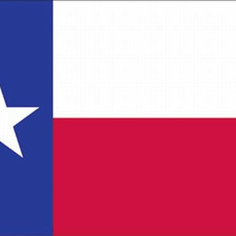 State of Texas Flag Pole Hem with Optional Fringe- Nylon Made in USA.