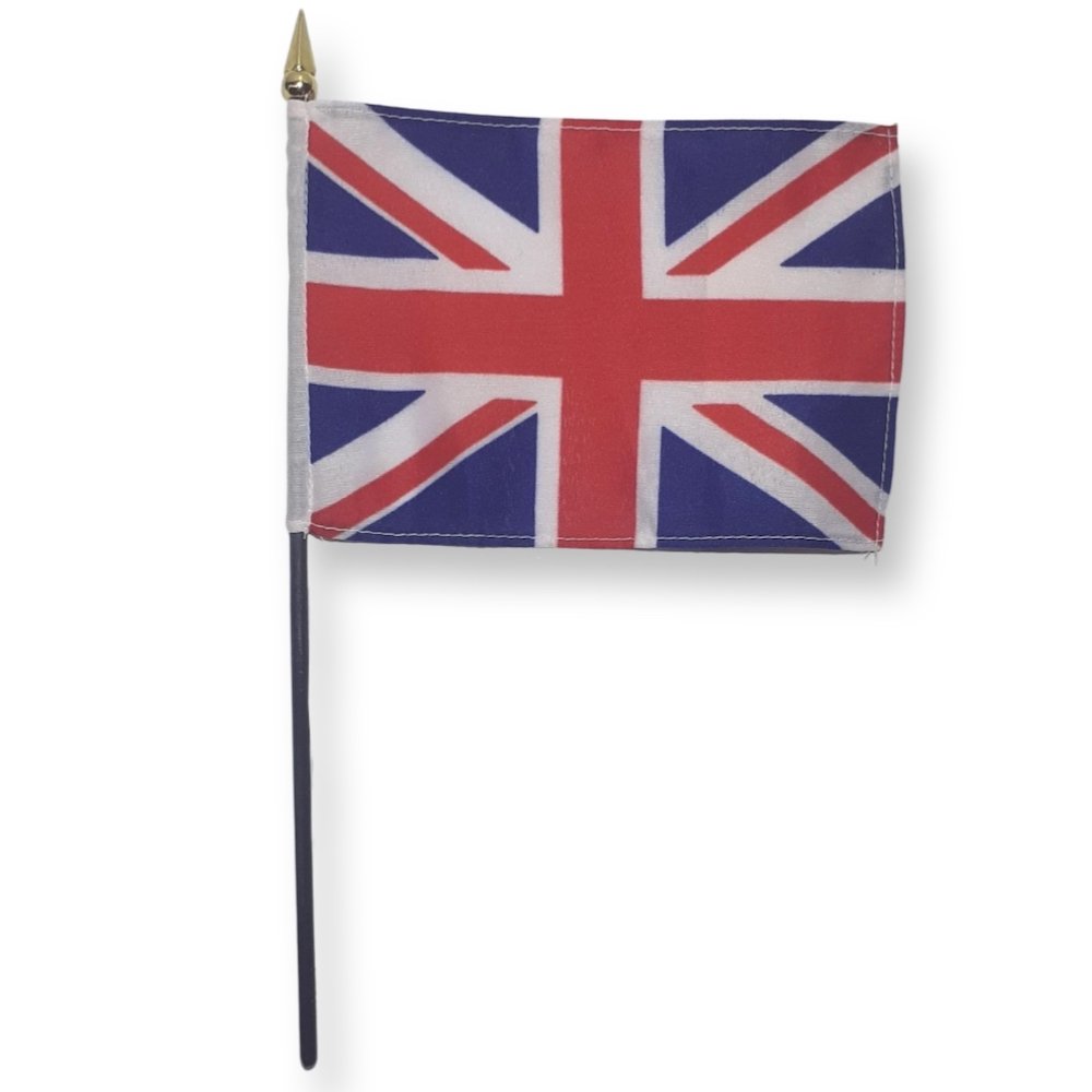 United Kingdom 4x6"- flag on a stick