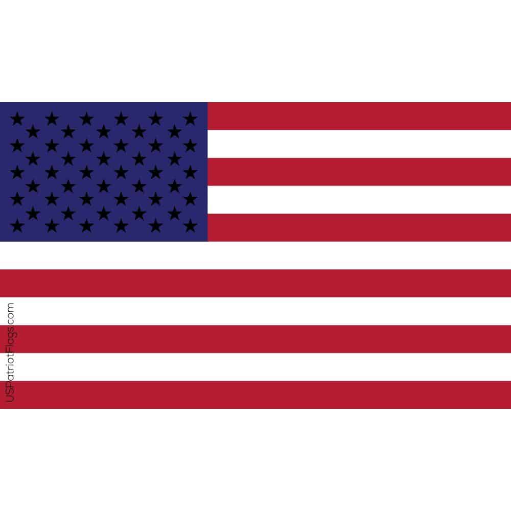 American Flag with Black Stars
